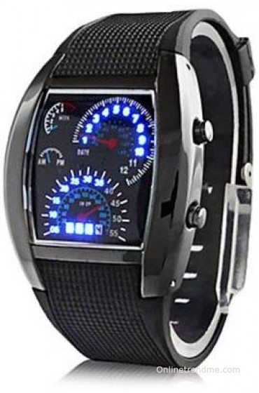 Eleganzza LED Speedometer Speedled Digital Watch - For Men